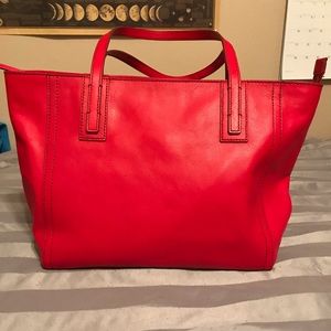 Red Fossil purse